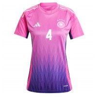 Maglie da calcio Germania Jonathan Tah #4 Seconda Maglia Femminile Europei 2024 Manica Corta